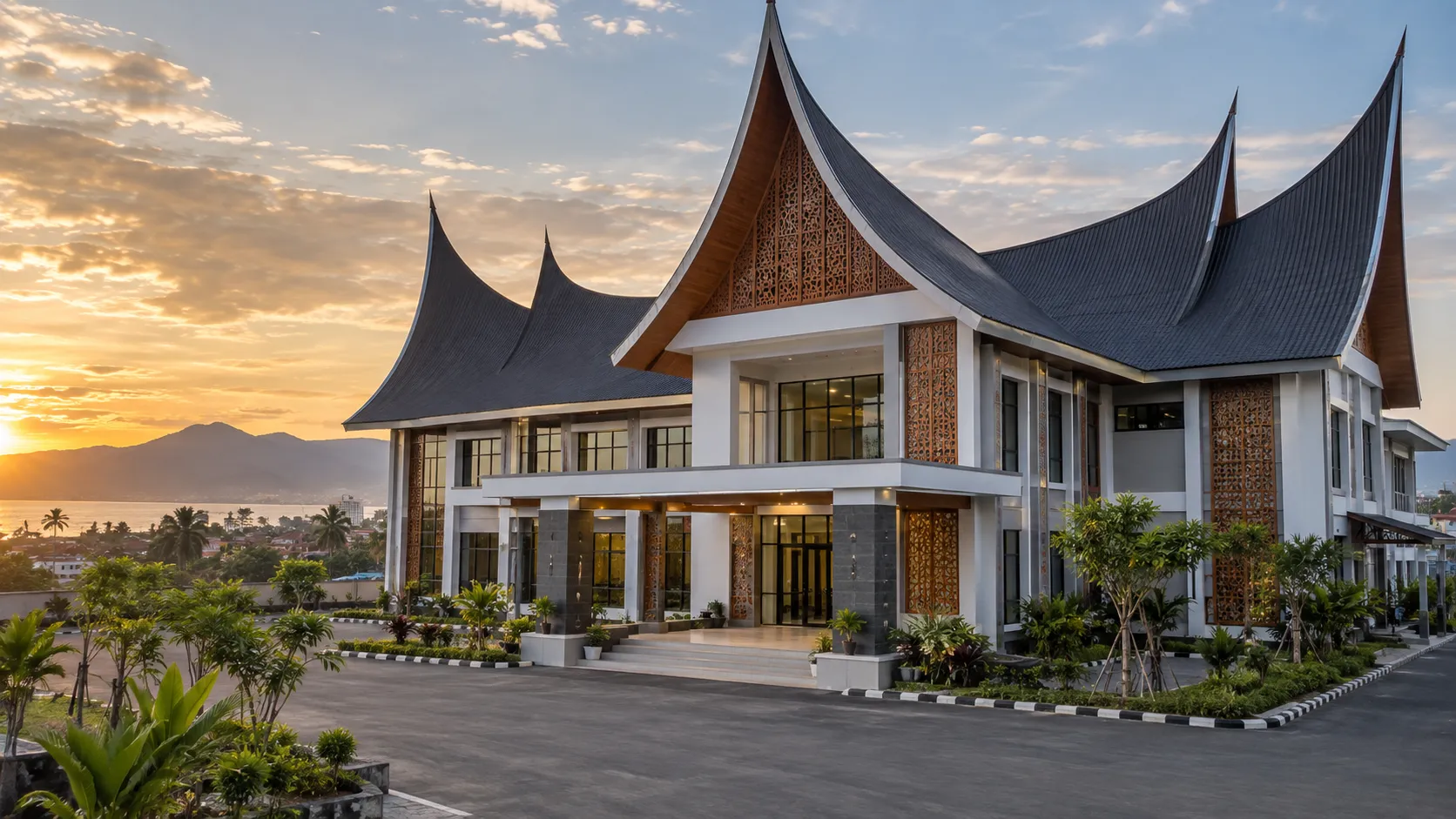 Jasa atap gonjong Padang untuk rumah kantor dan bangunan komersial